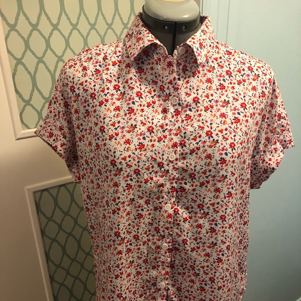 Floral Button-Down Shirt